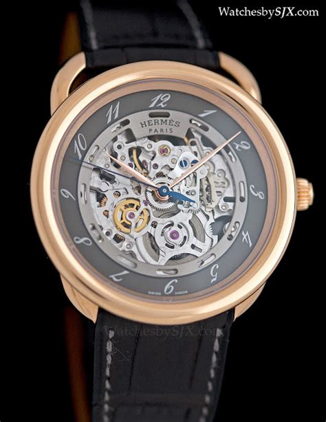 hermes arceau skeleton watch review|hermes arceau squelette.